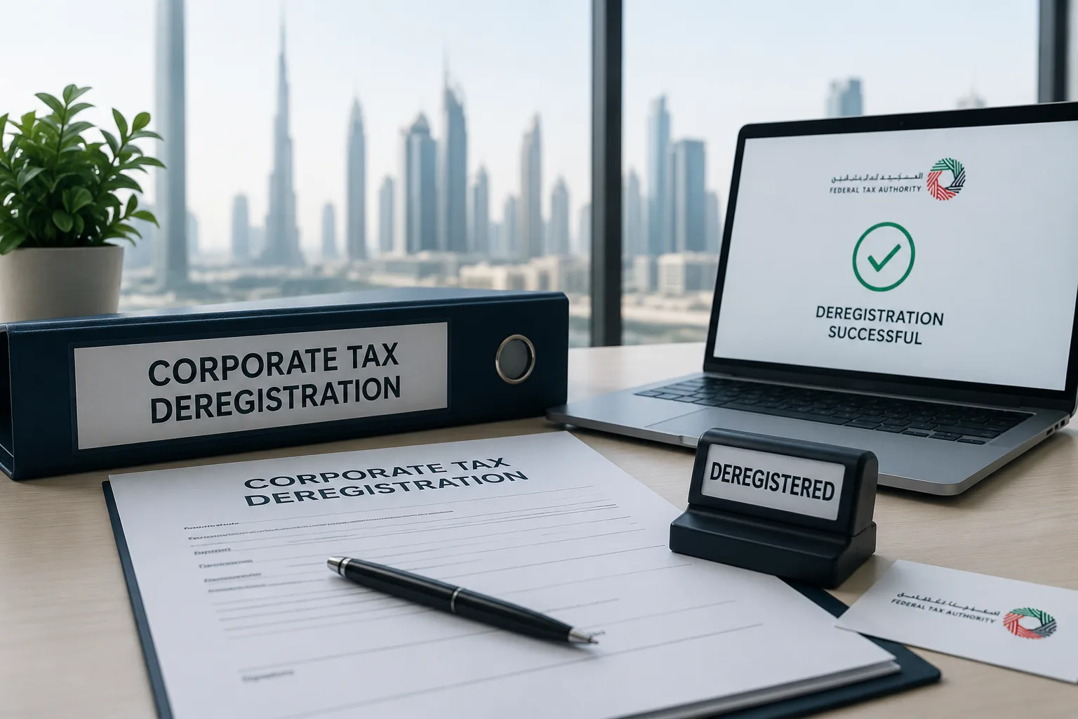Corporate Tax Deregistration Services in Dubai, UAE by HayyaTax helping businesses complete FTA corporate tax deregistration through EmaraTax.