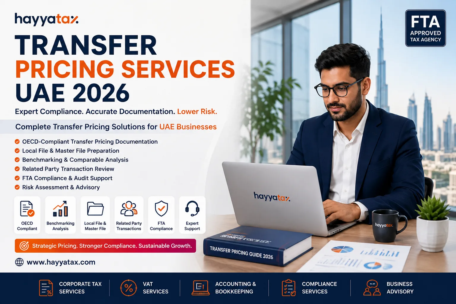 Transfer Pricing Services UAE - OECD Compliant Documentation and FTA Compliance by HayyaTax