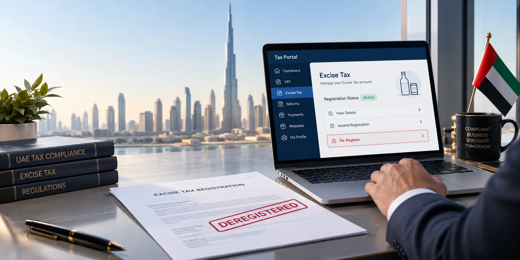Excise Tax Deregistration Services in UAE with FTA tax portal